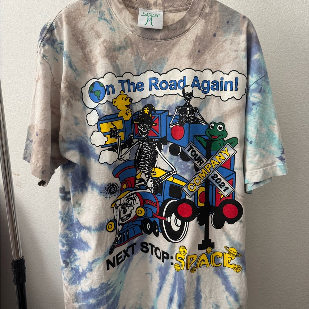 Online Ceramics “on the road again” Grateful Dead tee shirt limited edition